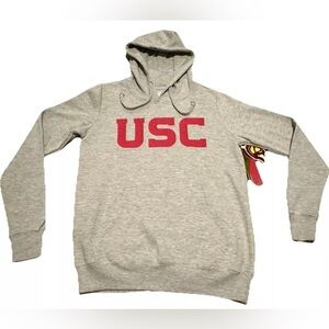 Authentic USC Trojans Women's Gray NWT Athletic Hooded College Hoodie Sweatshirt